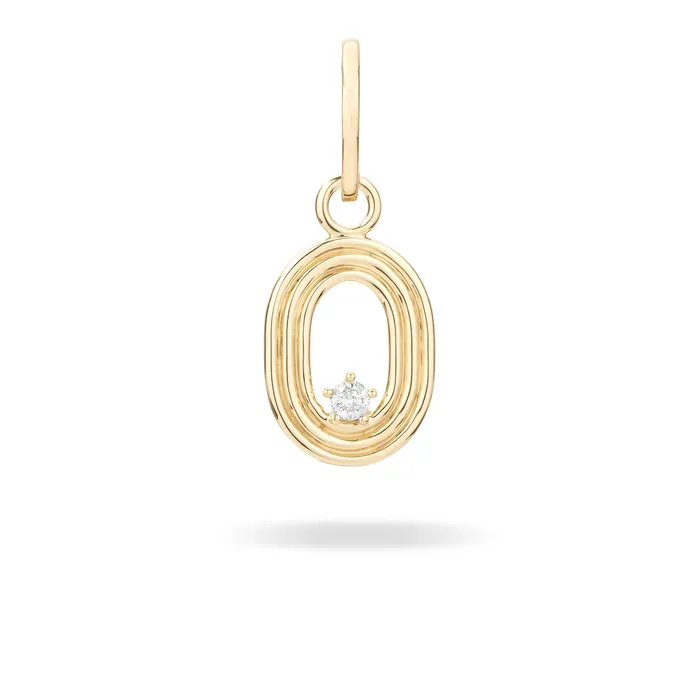 Adina Reyter Groovy Diamond Number Charm Charm Necklaces