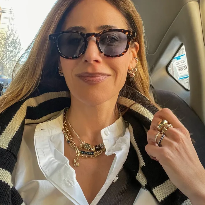 Adina Reyter Groovy Diamond Number Charm Charm Necklaces