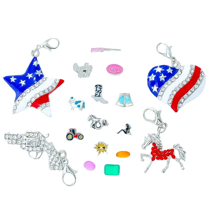 BATH0004COWGIRL Charm Necklaces Charm Drop Cowgirl