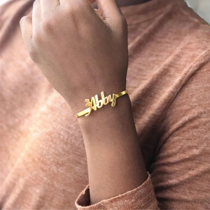 Bracelets Get Signatured Custom Name Bangle