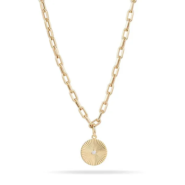 Charm Necklaces Adina Reyter Diamond Rays Hinged Charm