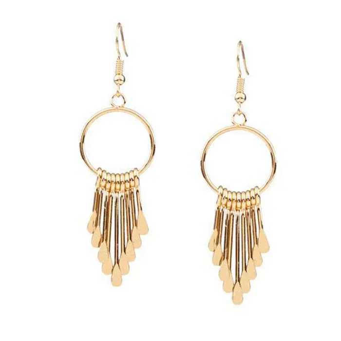 Earrings Yellow Chimes Yellow Chimes Acrylic Gold Jewel Necklace Set for Women And Girls