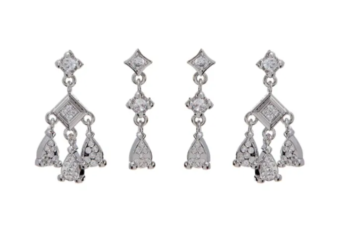LUV AJ Bezel Charm Studs Set Charm Necklaces LUV AJ Bezel Charm Studs Set Charm Necklaces