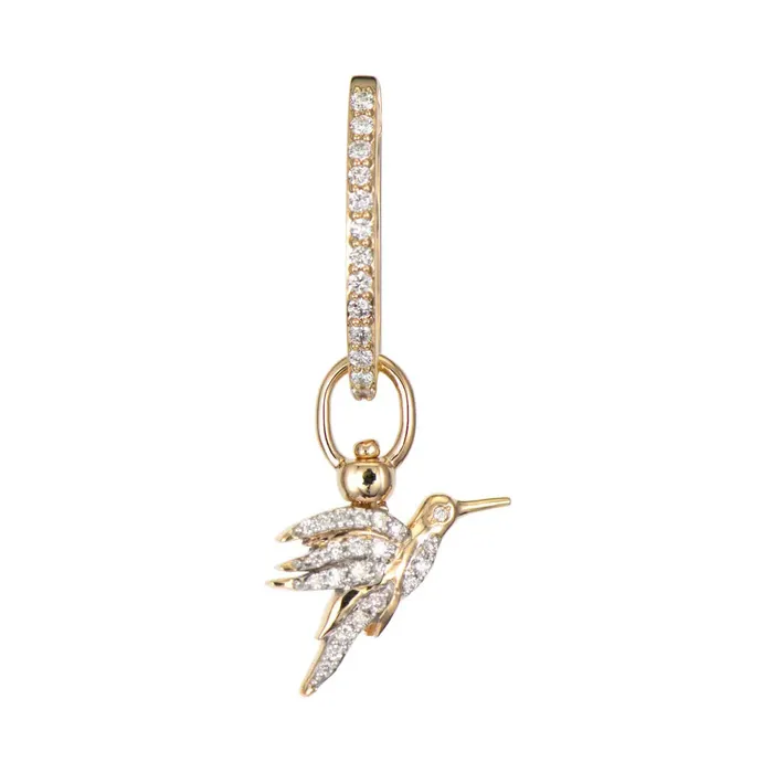 Three Stories Jewelry Charm Necklaces Single Double Sided Colibri Top Switch Charm