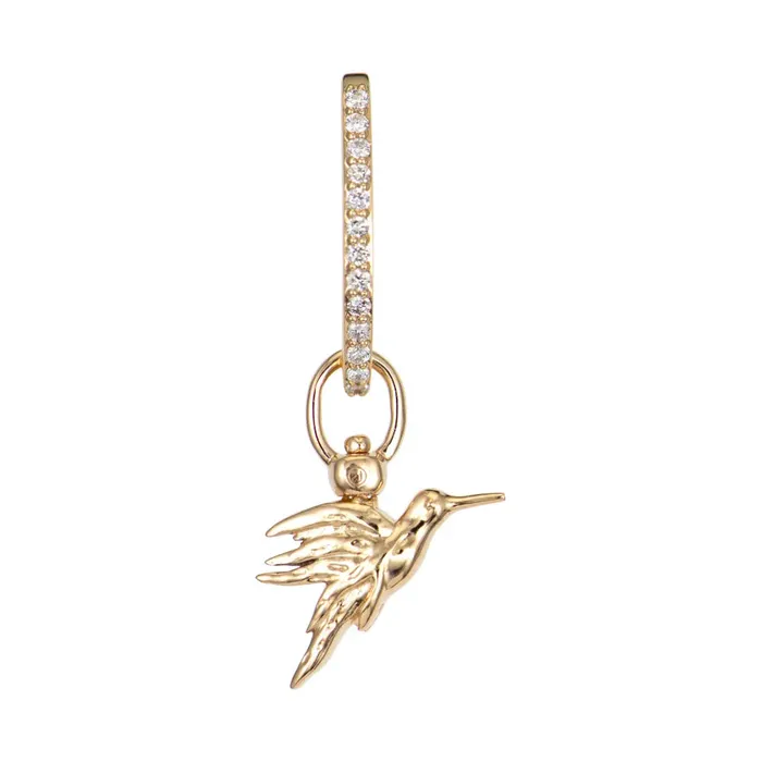 Three Stories Jewelry Charm Necklaces Single Double Sided Colibri Top Switch Charm
