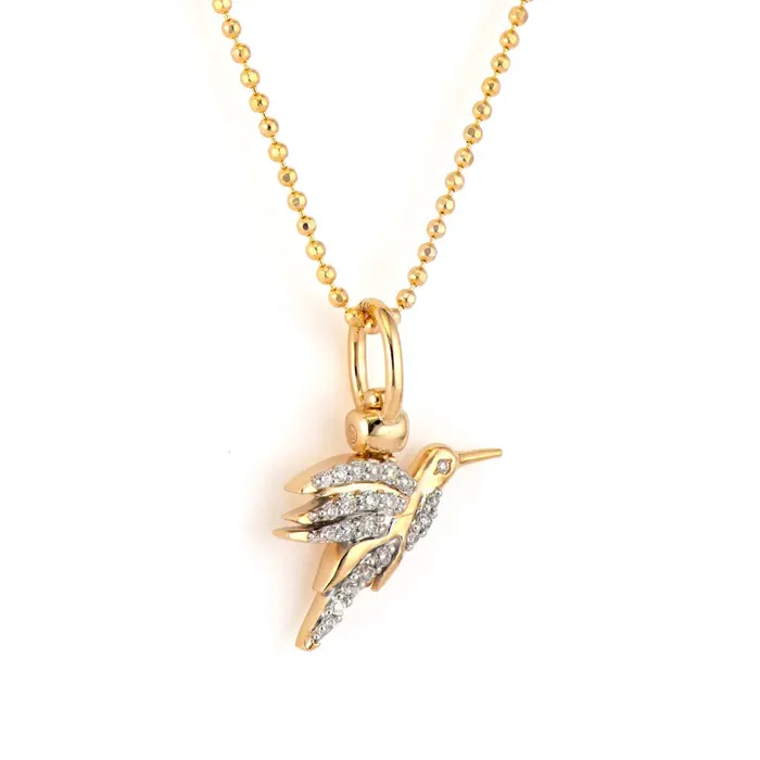 Three Stories Jewelry Charm Necklaces Single Double Sided Colibri Top Switch Charm