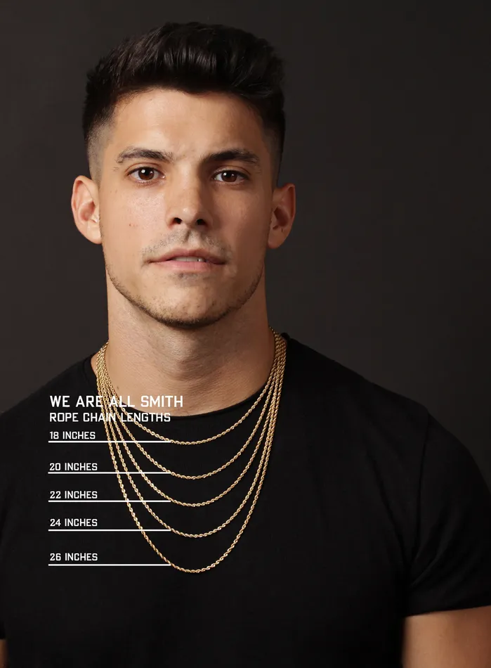 WE ARE ALL SMITH Mens Jewelry Clothing Necklaces Necklace Set Gold Rope Chain and Large Gold Cross WE ARE ALL SMITH Mens Jewelry Clothing Necklaces Necklace Set Gold Rope Chain and Large Gold Cross