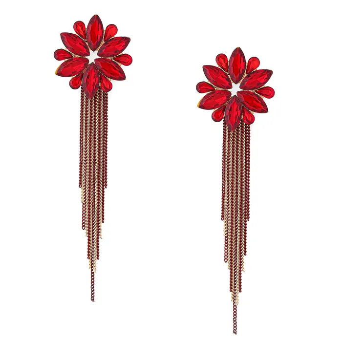 Yellow Chimes Bracelets Yellow Chimes Crystal Danglers Earrings for Women Floral Shaped Crystal Red Long Chain Dangler Earrings for Women and Girls Yellow Chimes Bracelets Yellow Chimes Crystal Danglers Earrings for Women Floral Shaped Crystal Red Long Chain Dangler Earrings for Women and Girls